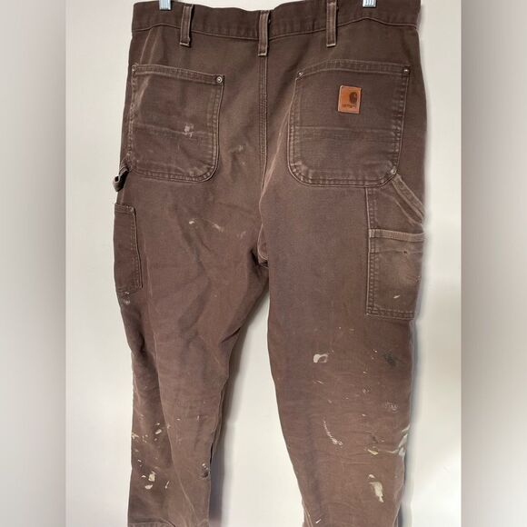 Carhartt Original Fit Work Pants Paint Splattered - Picture 4 of 6